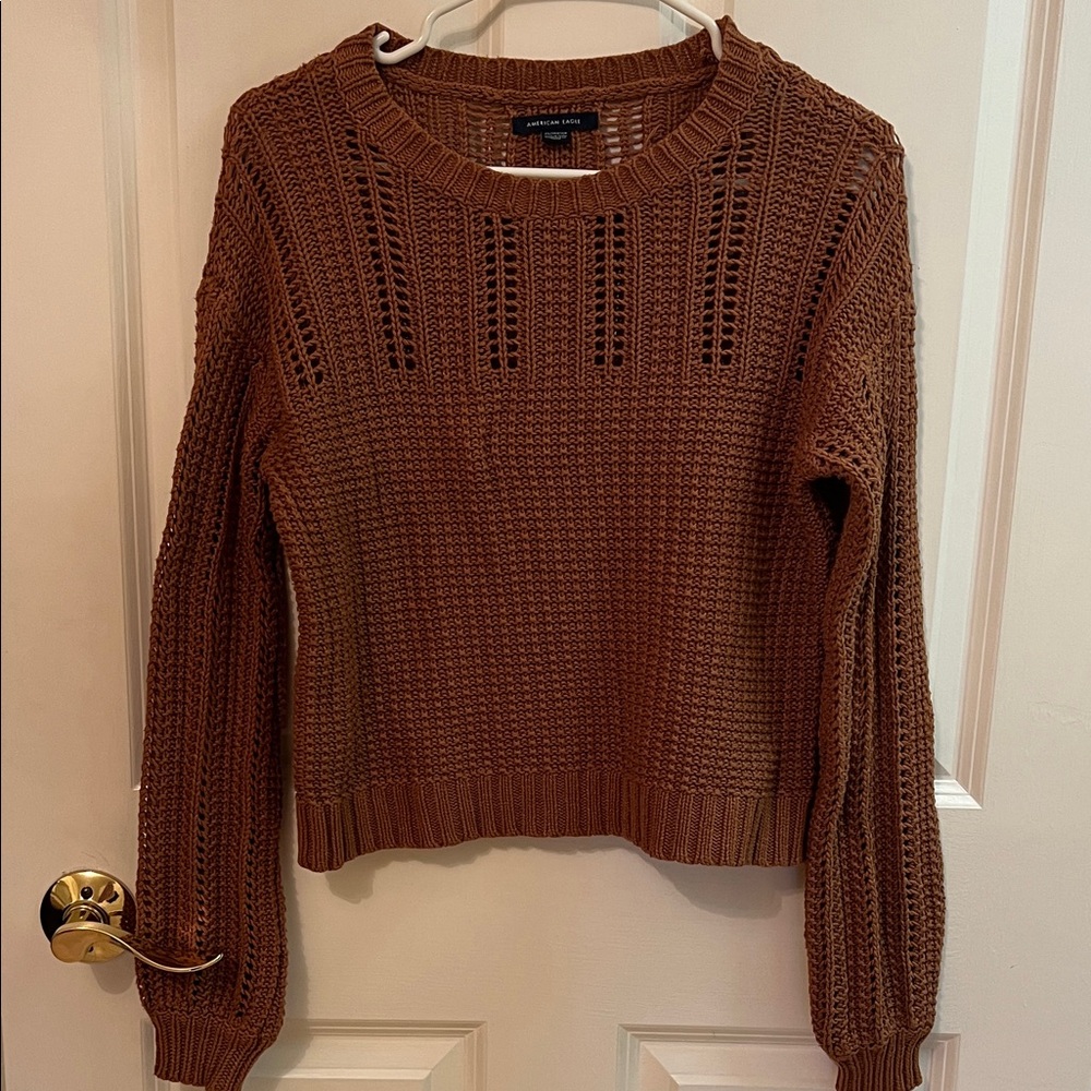 American Eagle Outfitters Warm Brown Sweater